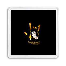 Магнит 55*55 с принтом Evanescence рука в Тюмени, Пластик | Размер: 65*65 мм; Размер печати: 55*55 мм | 