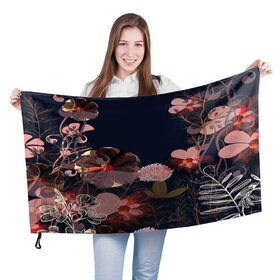 Флаг 3D с принтом Blossom fashion в Тюмени, 100% полиэстер | плотность ткани — 95 г/м2, размер — 67 х 109 см. Принт наносится с одной стороны | blossom | flower | бабочки | весна | лето | природа | расцвет | цвет | цветение | цветковое растение | цветок