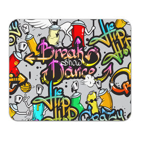 Коврик прямоугольный с принтом Graffiti в Тюмени, натуральный каучук | размер 230 х 185 мм; запечатка лицевой стороны | break | dance | graffiti | hip hop | rap | граффити | рэп | скейтборд | хип хоп
