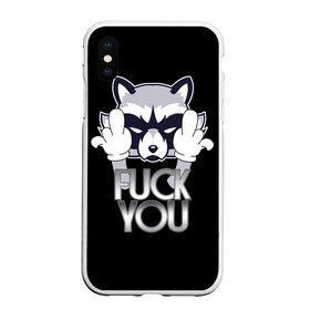 Чехол для iPhone XS Max матовый с принтом Енот в Тюмени, Силикон | Область печати: задняя сторона чехла, без боковых панелей | енот | животные | лапы | природа