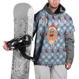 Накидка на куртку 3D с принтом Олень в Тюмени, 100% полиэстер |  | Тематика изображения на принте: дед мороз | зима | новый год | олень | праздник | рождество | снег | снежинки