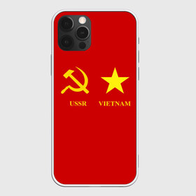 Чехол для iPhone 12 Pro Max с принтом СССР и Вьетнам в Тюмени, Силикон |  | братство | вьетнам | герб | дружба | россия | русь | рф | ссср | флаг