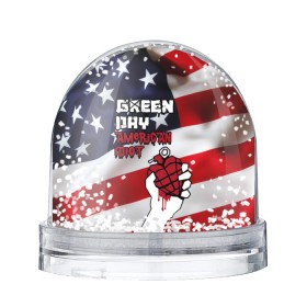 Водяной шар с принтом Green Day American Idiot в Тюмени, Пластик | Изображение внутри шара печатается на глянцевой фотобумаге с двух сторон | american idiot | green day | альтернативный | билли джо армстронг | грин дей | группа | зелёный день | майк дёрнт | музыка | панк | поп | поппанк | рок | сша | тре кул | флаг