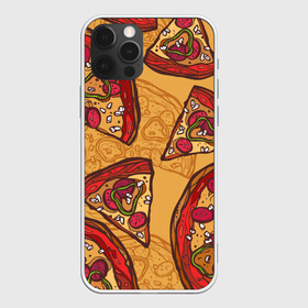 Чехол для iPhone 12 Pro Max с принтом Пицца в Тюмени, Силикон |  | pattern | pizza | еда | пицца | узор