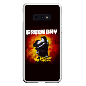 Чехол для Samsung S10E с принтом Поцелуй Green Day в Тюмени, Силикон | Область печати: задняя сторона чехла, без боковых панелей | american idiot | green day | альтернативный | билли джо армстронг | грин дей | группа | зелёный день | майк дёрнт | музыка | панк | поп | поппанк | поцелуй | рок | стена | тре кул