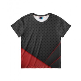 Детская футболка 3D с принтом Abstract lines в Тюмени, 100% гипоаллергенный полиэфир | прямой крой, круглый вырез горловины, длина до линии бедер, чуть спущенное плечо, ткань немного тянется | Тематика изображения на принте: абстракция | геометрия | линия | сетка | текстура