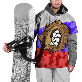 Накидка на куртку 3D с принтом Русский Медведь в Тюмени, 100% полиэстер |  | Тематика изображения на принте: 