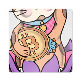 Магнит виниловый Квадрат с принтом Bitcoin - Биткоин - Stay Lucky в Тюмени, полимерный материал с магнитным слоем | размер 9*9 см, закругленные углы | bitcoin | blockchain | coin | crypto | lucky | stay | биткоин | блокчейн | валюта | геометрия | денежный кот | деньги | китай | кот | крипто | криптовалюта | лотос | майнинг | технологии | удача