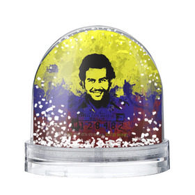 Снежный шар с принтом Пабло Эскобар в Тюмени, Пластик | Изображение внутри шара печатается на глянцевой фотобумаге с двух сторон | колумбия | пабло | эскобар