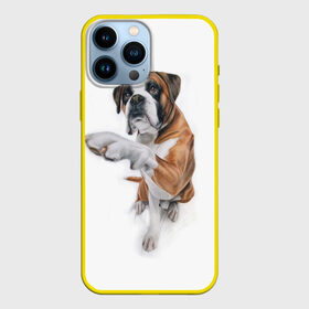 Чехол для iPhone 13 Pro Max с принтом Боксер в Тюмени,  |  | Тематика изображения на принте: боксер | друг | дружба | животное | пес | собака