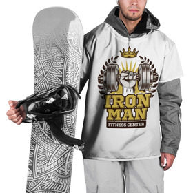 Накидка на куртку 3D с принтом IRONMAN в Тюмени, 100% полиэстер |  | железо | зал | сила золото | спорт
