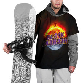 Накидка на куртку 3D с принтом Black Sabbath земля в огне в Тюмени, 100% полиэстер |  | Тематика изображения на принте: black sabbath | группа | метал | надпись | оззи | осборн | хард рок | хеви метал