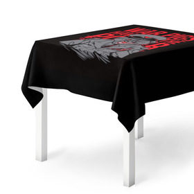 Скатерть 3D с принтом Black Sabbath злобный свин в Тюмени, 100% полиэстер (ткань не мнется и не растягивается) | Размер: 150*150 см | 