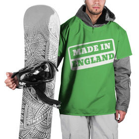 Накидка на куртку 3D с принтом Made in England в Тюмени, 100% полиэстер |  | Тематика изображения на принте: англия | надпись | сделано | страна | турист