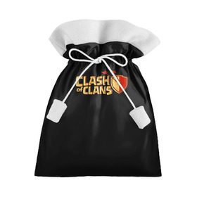 Подарочный 3D мешок с принтом Clash of Clans в Тюмени, 100% полиэстер | Размер: 29*39 см | Тематика изображения на принте: игра | кланс | клэш | онлайн | оф | стратегия