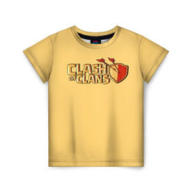 Детская футболка 3D с принтом Clash of Clans в Тюмени, 100% гипоаллергенный полиэфир | прямой крой, круглый вырез горловины, длина до линии бедер, чуть спущенное плечо, ткань немного тянется | Тематика изображения на принте: 