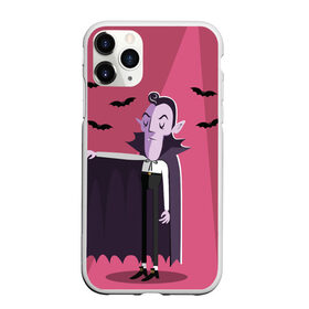 Чехол для iPhone 11 Pro Max матовый с принтом Дракула в Тюмени, Силикон |  | dracula | halloween | helloween | вампир | день всех святых | детям | для детей | хеллоуин | хеловин | хэллоуин