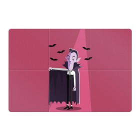 Магнитный плакат 3Х2 с принтом Дракула в Тюмени, Полимерный материал с магнитным слоем | 6 деталей размером 9*9 см | dracula | halloween | helloween | вампир | день всех святых | детям | для детей | хеллоуин | хеловин | хэллоуин