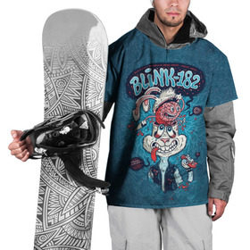 Накидка на куртку 3D с принтом Заяц Blink-182 в Тюмени, 100% полиэстер |  | blink | альтернативный рок | блинк | группа | марк хоппус | музыка | мэтт скиба | надпись | панк | панк рок | песни | поп панк | рок | скейт панк | смайл | смайлик | трэвис баркер