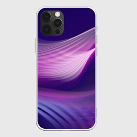 Чехол для iPhone 12 Pro Max с принтом Фиолетовые Волны в Тюмени, Силикон |  | Тематика изображения на принте: линии | узоры | фиолетовый | цвет