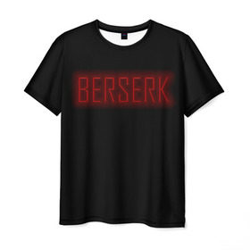 Мужская футболка 3D с принтом BERSERK в Тюмени, 100% полиэфир | прямой крой, круглый вырез горловины, длина до линии бедер | аниме | берсерк | гатс | гриффит | доспех берсерка | черный мечник