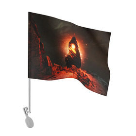 Флаг для автомобиля с принтом Ведьмак 3 / The Witcher 3 в Тюмени, 100% полиэстер | Размер: 30*21 см | the | wather | wild hun | амулет | ведьмак | видьмак | геральт | девушки | дикая | охота