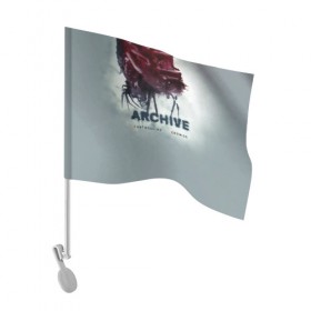 Флаг для автомобиля с принтом Archive controlling crowds в Тюмени, 100% полиэстер | Размер: 30*21 см | archive | альтернативный | архив | прогрессивный | рок | трип | трипрок | трипхоп