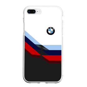 Чехол для iPhone 7Plus/8 Plus матовый с принтом BMW M SPORT в Тюмени, Силикон | Область печати: задняя сторона чехла, без боковых панелей | bmw | автомобиль | автомобильные | бмв | лучшие | марка | машины | мужчинам | патриот | подарок | прикольные | тренд | фанат | флаг