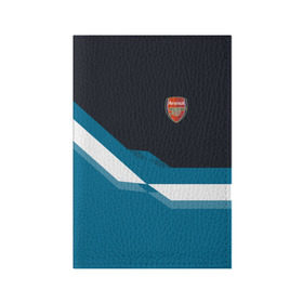 Обложка для паспорта матовая кожа с принтом Арсенал / FC Arsenal 2018 #1 в Тюмени, натуральная матовая кожа | размер 19,3 х 13,7 см; прозрачные пластиковые крепления | Тематика изображения на принте: fc | геометрия | эмблема