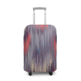 Чехол для чемодана 3D с принтом Штрихи fashion в Тюмени, 86% полиэфир, 14% спандекс | двустороннее нанесение принта, прорези для ручек и колес | watercolor | абстракция красок | акварель | брызги красок | краска | потертость красок