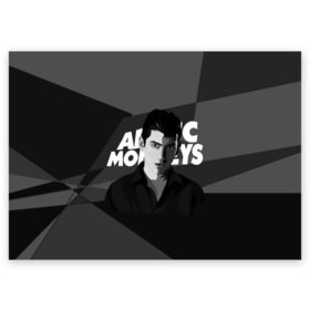 Поздравительная открытка с принтом Солист Arctic Monkeys в Тюмени, 100% бумага | плотность бумаги 280 г/м2, матовая, на обратной стороне линовка и место для марки
 | arc | алекс тёрнер | арктик | арктические мартышки | гаражный | группа | джейми кук | инди рок | манкис | музыка | мэтт хелдер | ник о мэлли | обезьяна | постпанк ривайвл | психоделический | рок