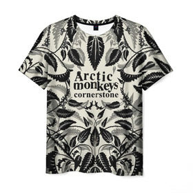 Мужская футболка 3D с принтом Arctic Monkeys природа в Тюмени, 100% полиэфир | прямой крой, круглый вырез горловины, длина до линии бедер | алекс тёрнер | арктик | арктические мартышки | гаражный | группа | джейми кук | инди рок | манкис | музыка | мэтт хелдер | ник о мэлли | обезьяна | постпанк ривайвл | психоделический | рок