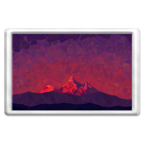 Магнит 45*70 с принтом Mountain Polygon в Тюмени, Пластик | Размер: 78*52 мм; Размер печати: 70*45 | 