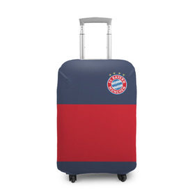 Чехол для чемодана 3D с принтом Bayern Munchen - Red-Blue FCB (2018 NEW) в Тюмени, 86% полиэфир, 14% спандекс | двустороннее нанесение принта, прорези для ручек и колес | 0x000000123 | bayern munchen | fcb | football | бавария мюнхен | футбол