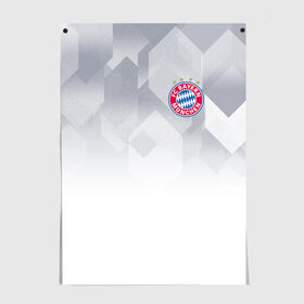 Постер с принтом Bayern Munchen - Fresh Design (2018 NEW) в Тюмени, 100% бумага
 | бумага, плотность 150 мг. Матовая, но за счет высокого коэффициента гладкости имеет небольшой блеск и дает на свету блики, но в отличии от глянцевой бумаги не покрыта лаком | bayern munchen | fcb | football | бавария мюнхен