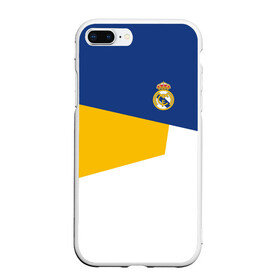 Чехол для iPhone 7Plus/8 Plus матовый с принтом Real Madrid 2018 #6 в Тюмени, Силикон | Область печати: задняя сторона чехла, без боковых панелей | emirates | fc | real madrid | клуб | мяч | реал мадрид