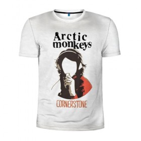 Мужская футболка 3D спортивная с принтом Arctic Monkeys cornerstone в Тюмени, 100% полиэстер с улучшенными характеристиками | приталенный силуэт, круглая горловина, широкие плечи, сужается к линии бедра | Тематика изображения на принте: алекс тёрнер | арктик | арктические мартышки | гаражный | группа | джейми кук | инди рок | манкис | музыка | мэтт хелдер | ник о мэлли | обезьяна | постпанк ривайвл | психоделический | рок