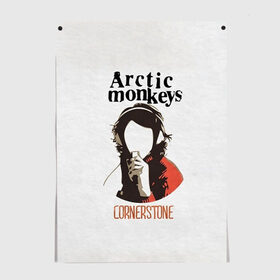 Постер с принтом Arctic Monkeys cornerstone в Тюмени, 100% бумага
 | бумага, плотность 150 мг. Матовая, но за счет высокого коэффициента гладкости имеет небольшой блеск и дает на свету блики, но в отличии от глянцевой бумаги не покрыта лаком | алекс тёрнер | арктик | арктические мартышки | гаражный | группа | джейми кук | инди рок | манкис | музыка | мэтт хелдер | ник о мэлли | обезьяна | постпанк ривайвл | психоделический | рок
