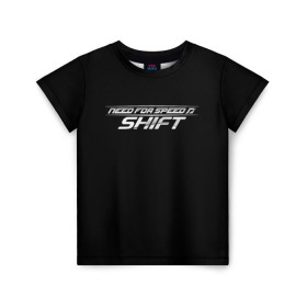 Детская футболка 3D с принтом Need For Speed: SHIFT в Тюмени, 100% гипоаллергенный полиэфир | прямой крой, круглый вырез горловины, длина до линии бедер, чуть спущенное плечо, ткань немного тянется | car | crew | dirt | forza | grid | nfs | race | гонки | машина | нфс