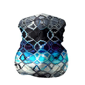 Бандана-труба 3D с принтом frost psychedelic в Тюмени, 100% полиэстер, ткань с особыми свойствами — Activecool | плотность 150‒180 г/м2; хорошо тянется, но сохраняет форму | Тематика изображения на принте: 