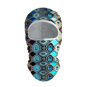 Балаклава 3D с принтом psychedelic mosaica в Тюмени, 100% полиэстер, ткань с особыми свойствами — Activecool | плотность 150–180 г/м2; хорошо тянется, но при этом сохраняет форму. Закрывает шею, вокруг отверстия для глаз кайма. Единый размер | 