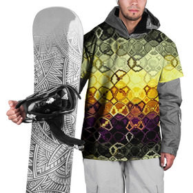 Накидка на куртку 3D с принтом Фрактальный мир в Тюмени, 100% полиэстер |  | Тематика изображения на принте: полосы | разводы | узоры | фрактал