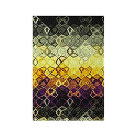 Обложка для паспорта матовая кожа с принтом Фрактальный мир в Тюмени, натуральная матовая кожа | размер 19,3 х 13,7 см; прозрачные пластиковые крепления | Тематика изображения на принте: полосы | разводы | узоры | фрактал