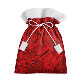 Подарочный 3D мешок с принтом Tie-Dye red в Тюмени, 100% полиэстер | Размер: 29*39 см | волны | красный | разводы | текстура