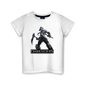 Детская футболка хлопок с принтом Darksiders 7 в Тюмени, 100% хлопок | круглый вырез горловины, полуприлегающий силуэт, длина до линии бедер | Тематика изображения на принте: darksiders