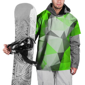 Накидка на куртку 3D с принтом Sport Abstract 2018 Green в Тюмени, 100% полиэстер |  | абстракция | геометрия | желтый | краски | линии | мода | модные | пирамиды | полосы | серый | тренды | треугольники | узоры | фигуры | цвет