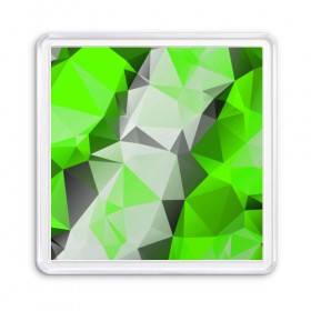 Магнит 55*55 с принтом Sport Abstract 2018 Green в Тюмени, Пластик | Размер: 65*65 мм; Размер печати: 55*55 мм | абстракция | геометрия | желтый | краски | линии | мода | модные | пирамиды | полосы | серый | тренды | треугольники | узоры | фигуры | цвет