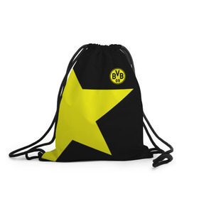 Рюкзак-мешок 3D с принтом FC Borussia Dortmund 2018 в Тюмени, 100% полиэстер | плотность ткани — 200 г/м2, размер — 35 х 45 см; лямки — толстые шнурки, застежка на шнуровке, без карманов и подкладки | боруссия | дортмунд