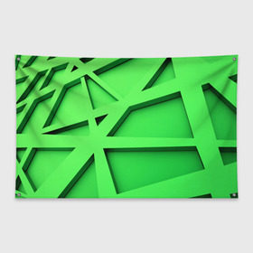 Флаг-баннер с принтом Кислотная абстракция в Тюмени, 100% полиэстер | размер 67 х 109 см, плотность ткани — 95 г/м2; по краям флага есть четыре люверса для крепления | abstraction | geometry | абстракция | геометрия | грани | линии | полигоны | треугольники