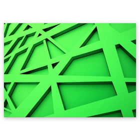 Поздравительная открытка с принтом Кислотная абстракция в Тюмени, 100% бумага | плотность бумаги 280 г/м2, матовая, на обратной стороне линовка и место для марки
 | abstraction | geometry | абстракция | геометрия | грани | линии | полигоны | треугольники